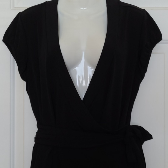 Merona Tops - Merona Black Faux Wrap Blouse